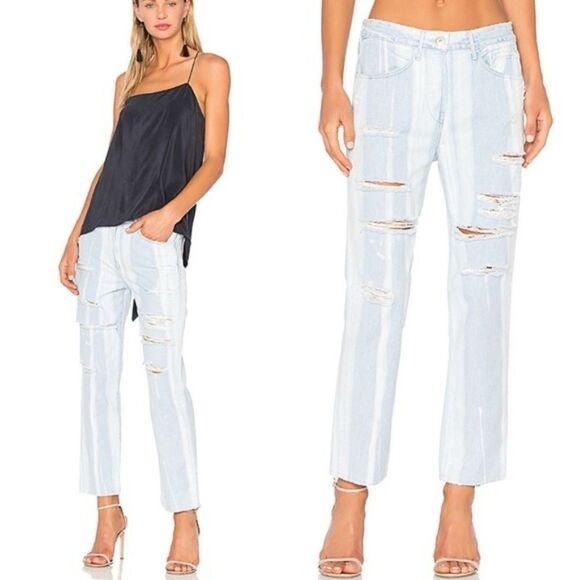 3x1 HIGHER GROUND BOYFRIEND CROP IN SHATTER 27 - Picture 2 of 8